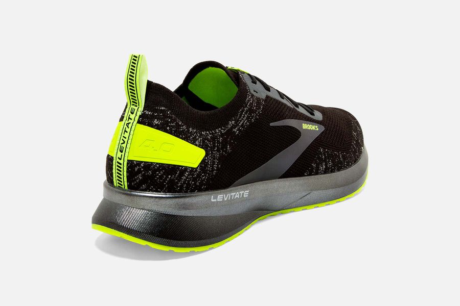 Brooks Israel Levitate 4 Road Running Shoes Womens - Black/Green - RLO-238910